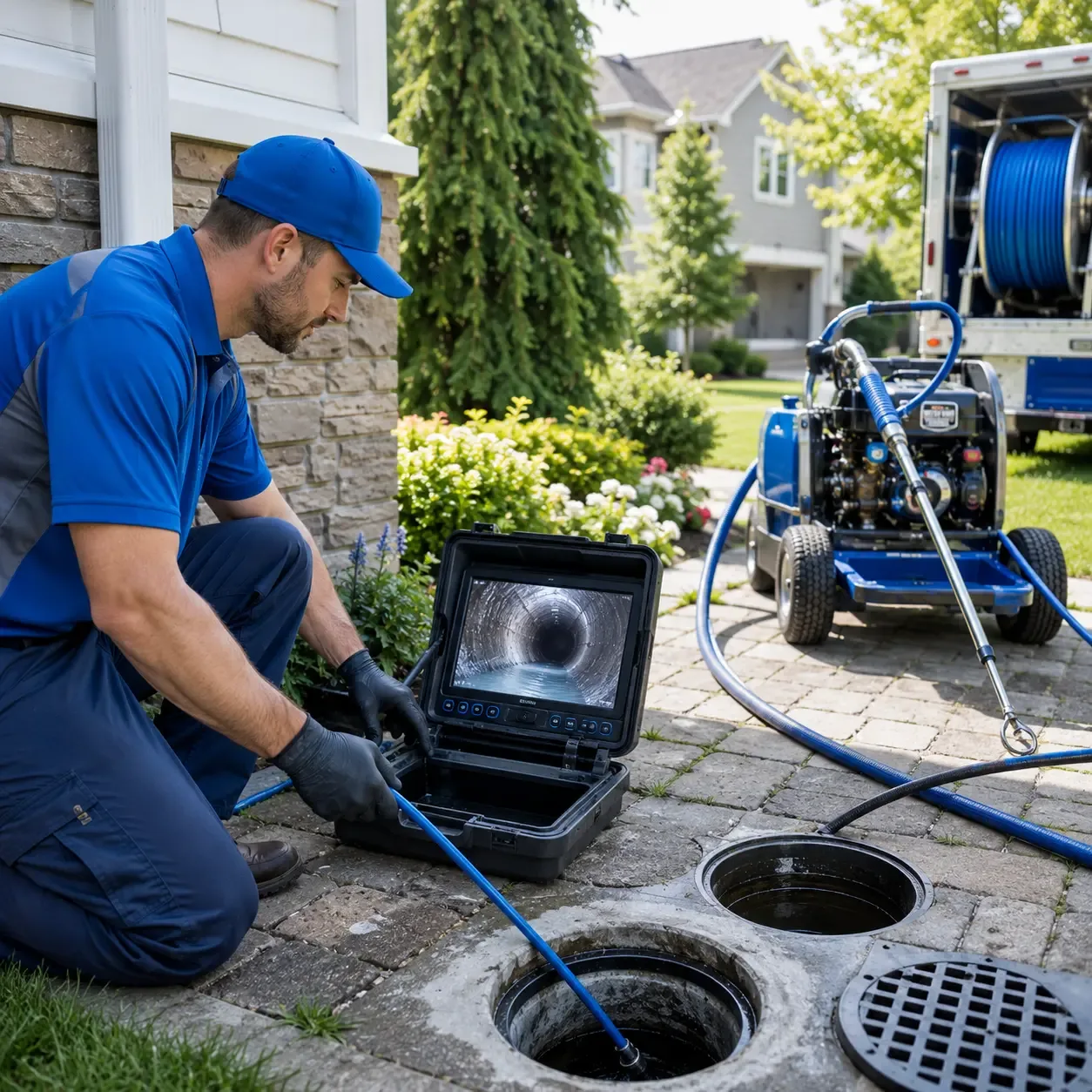 Outdoor drain cleaning professionals serving Dickinson, TX