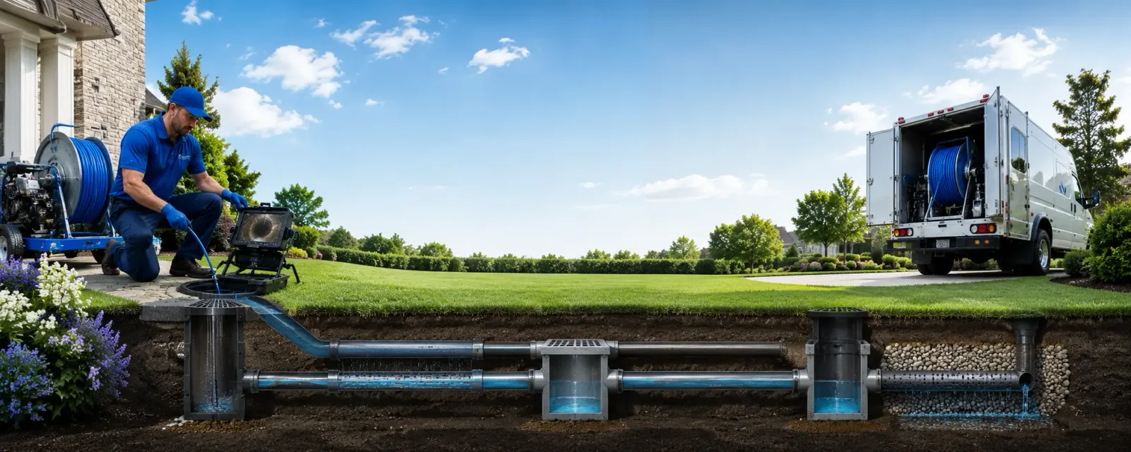 Outdoor drain cleaning information for Dickinson, TX